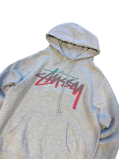 (L) Stussy Logo Spell Out Hoodie