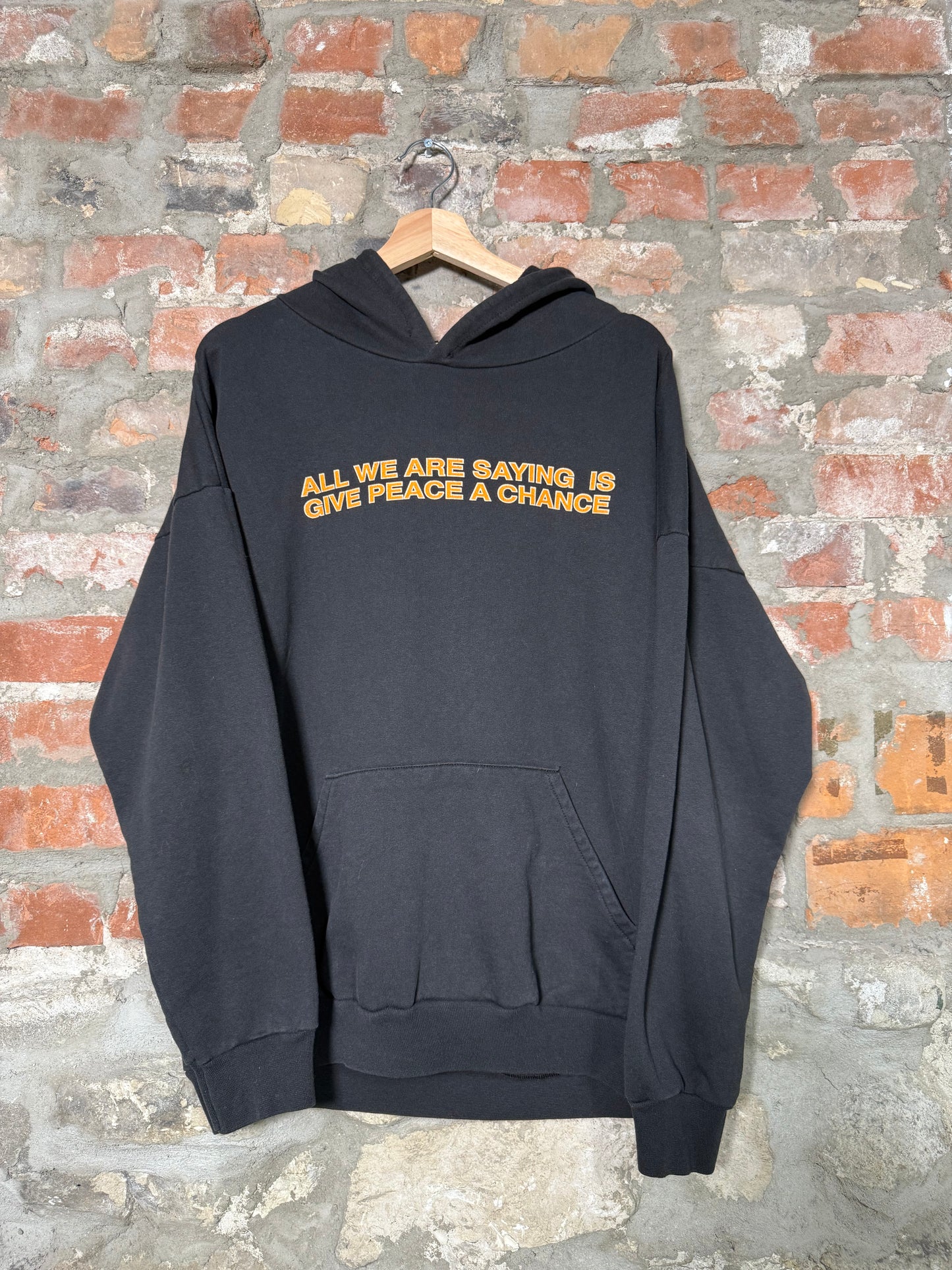 2001 John Lennon Give Peace A Chance Hoodie Sz L