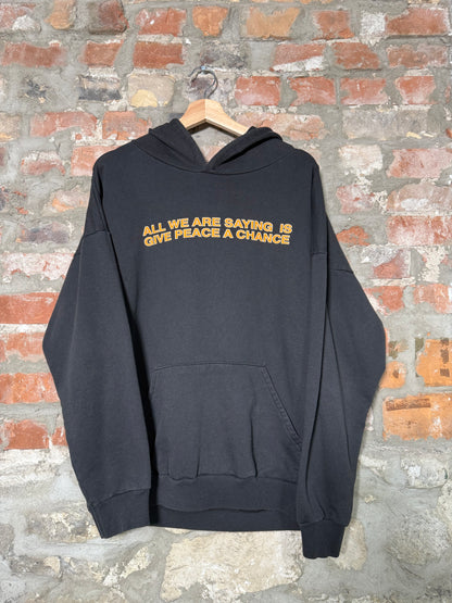 2001 John Lennon Give Peace A Chance Hoodie Sz L