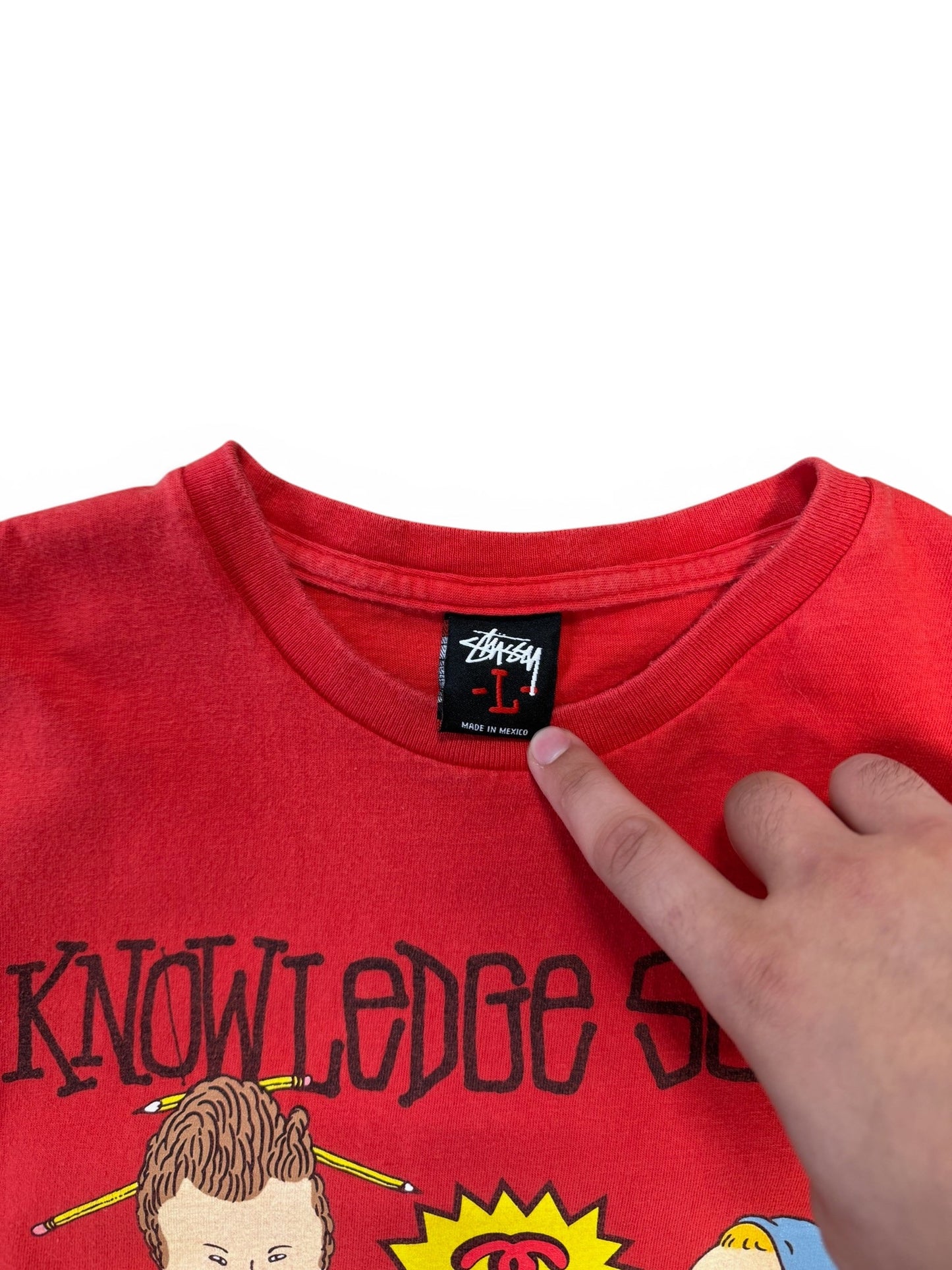 (L) Stüssy Beavis & Butthead “Knowledge Sucks” Tee