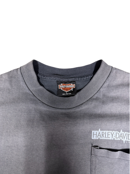 (L) 1992 Harley Davidson Frontier Faded Pocked Tee