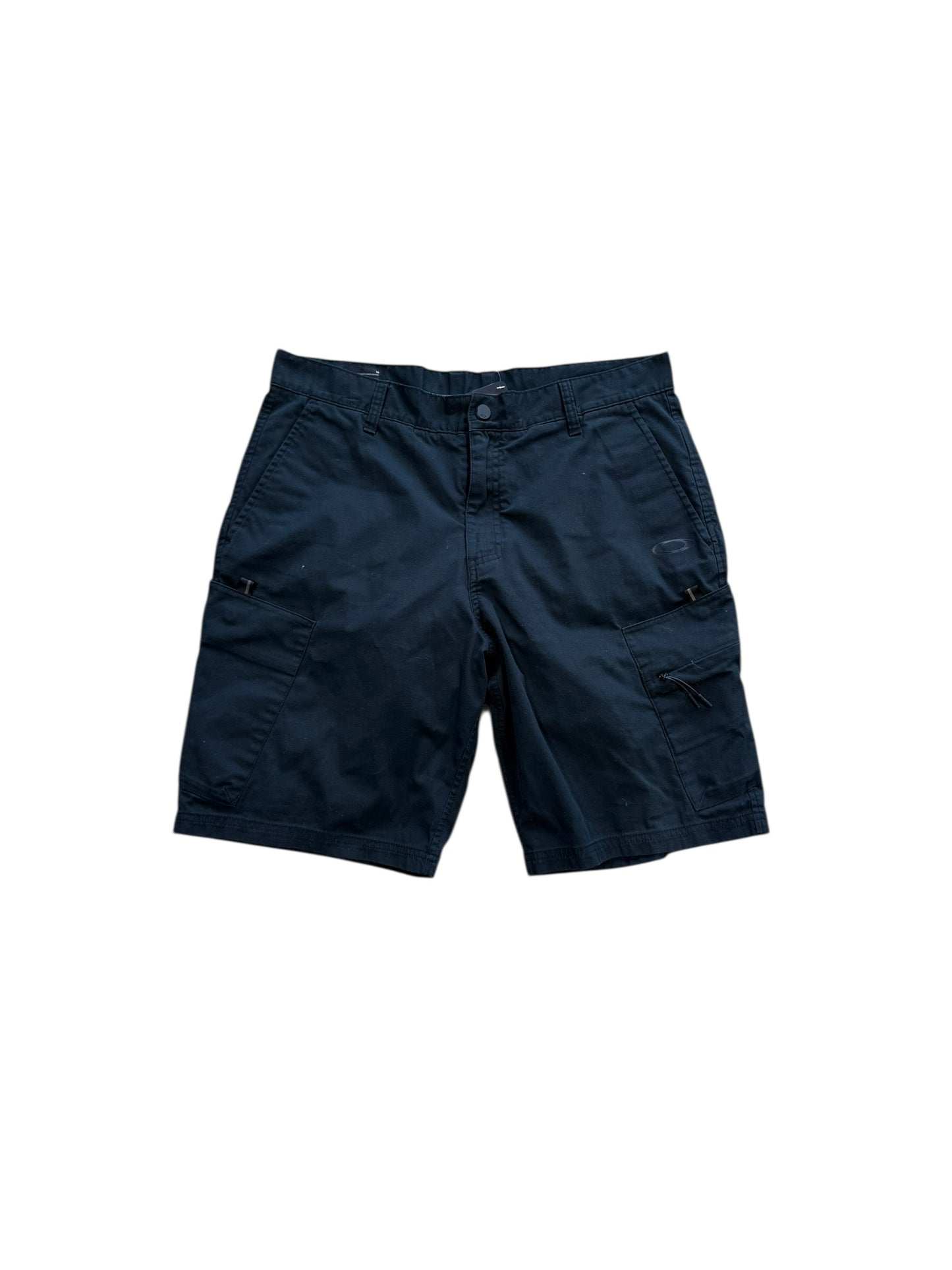 (36 Waist) 00s Oakley Cargo Shorts Black