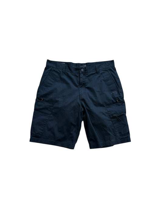 (36 Waist) 00s Oakley Cargo Shorts Black