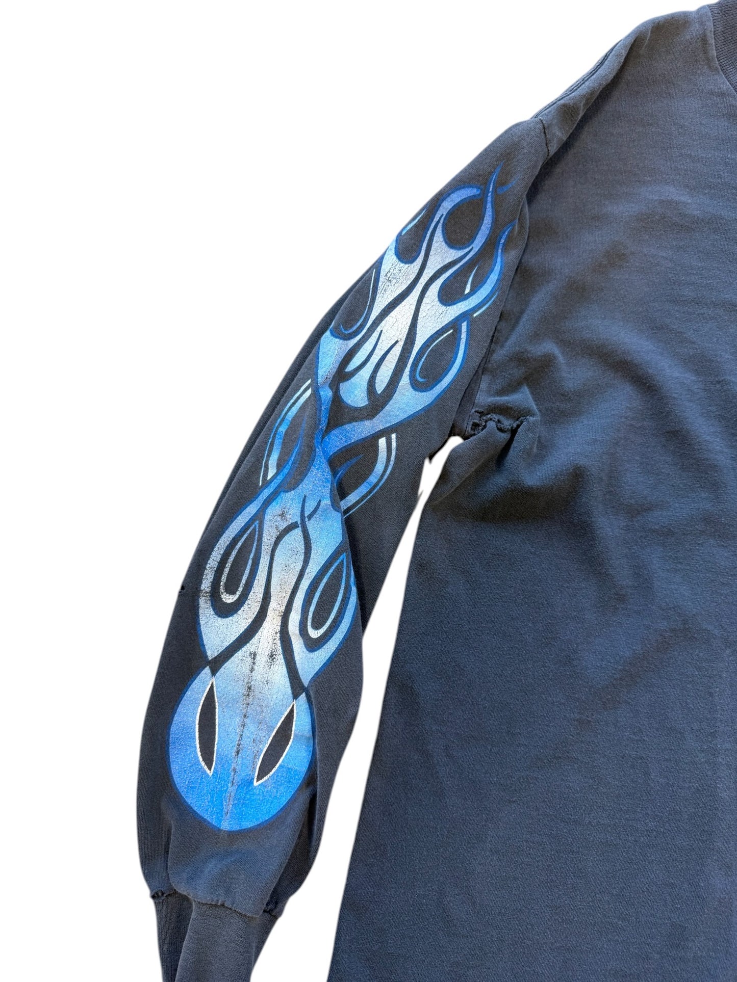 (M) 90s Archair Smile Blue Flame Longsleeve
