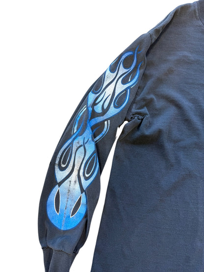 (M) 90s Archair Smile Blue Flame Longsleeve