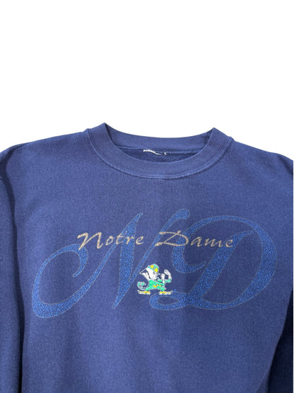 (S) 90’s Notre Dame University Navy Crewneck