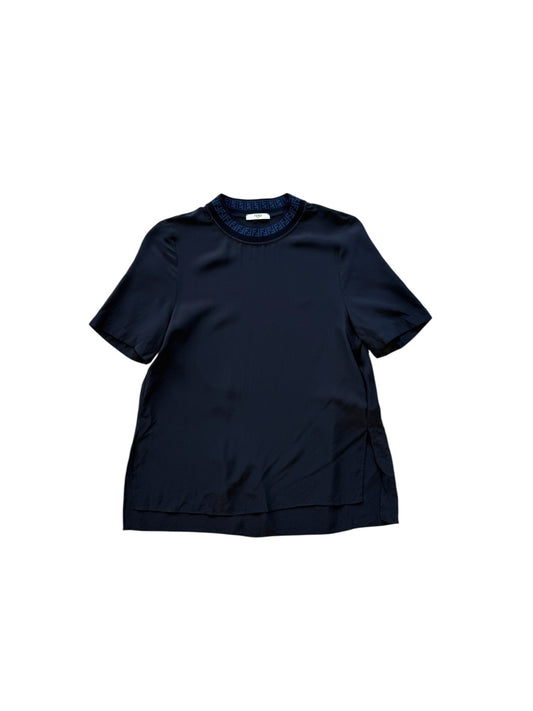 (S) Fendi Women’s Black 100% Silk Shirt