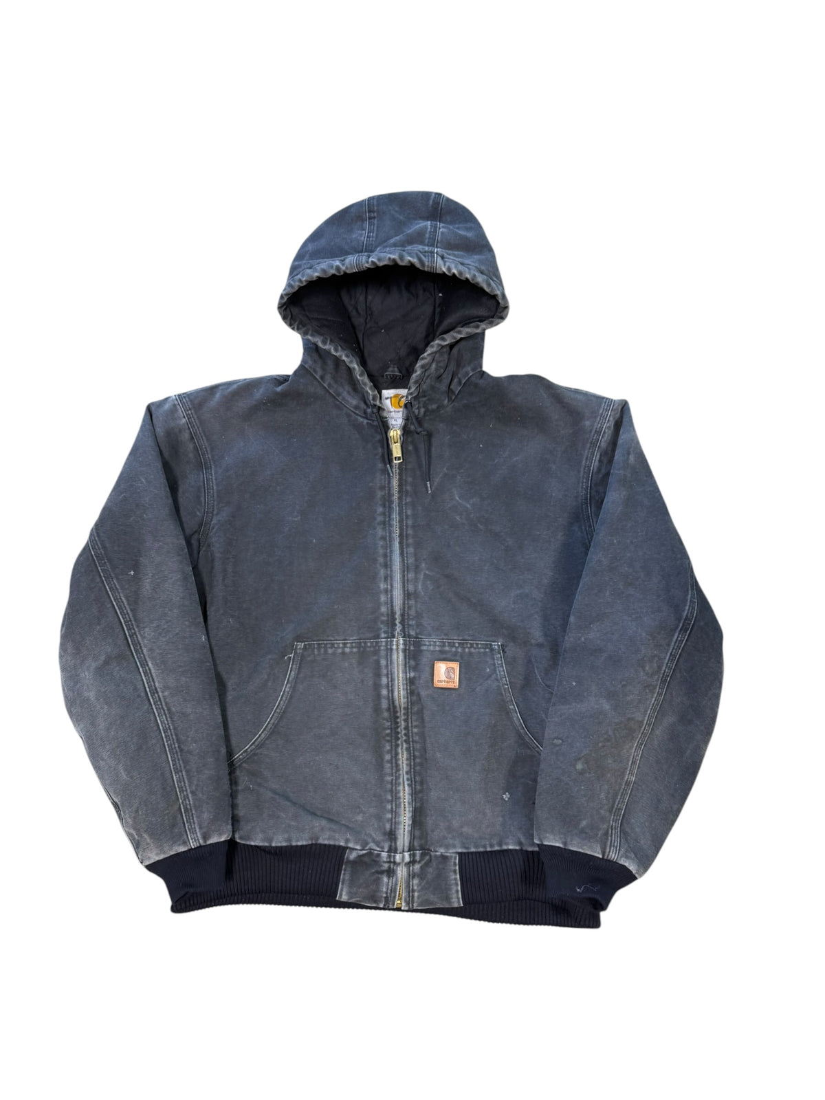 (XL) Vintage Carhartt Stone Wash Hooded Jacket