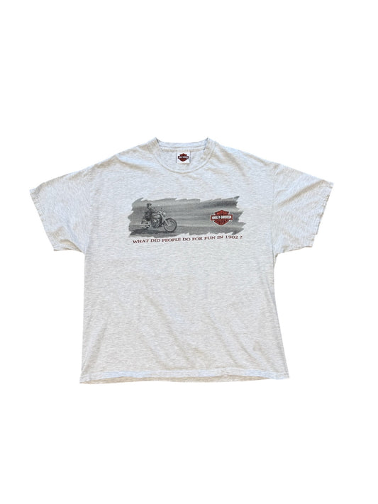 (XL) 2003 Harley Davidson “For Fun”Grey tee