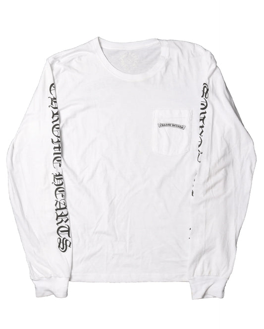 (XL) Chrome Hearts Banner Logo Longsleeve Shirt