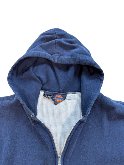 (XL) 90’s Dickies Thrashed Thermal Lined Zip Up Sweater