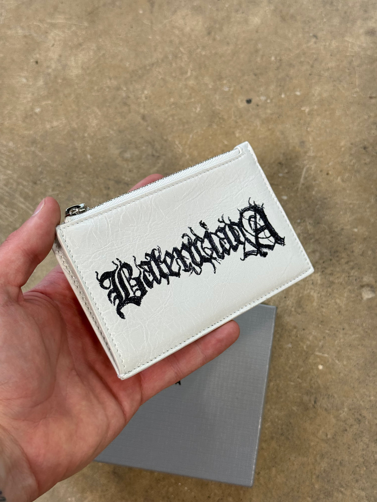 (OSFA) Balenciaga Metal Logo Wallet