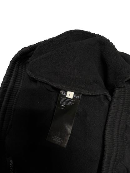 (L) Balenciaga Paris Utility Logo Black Sweatpants