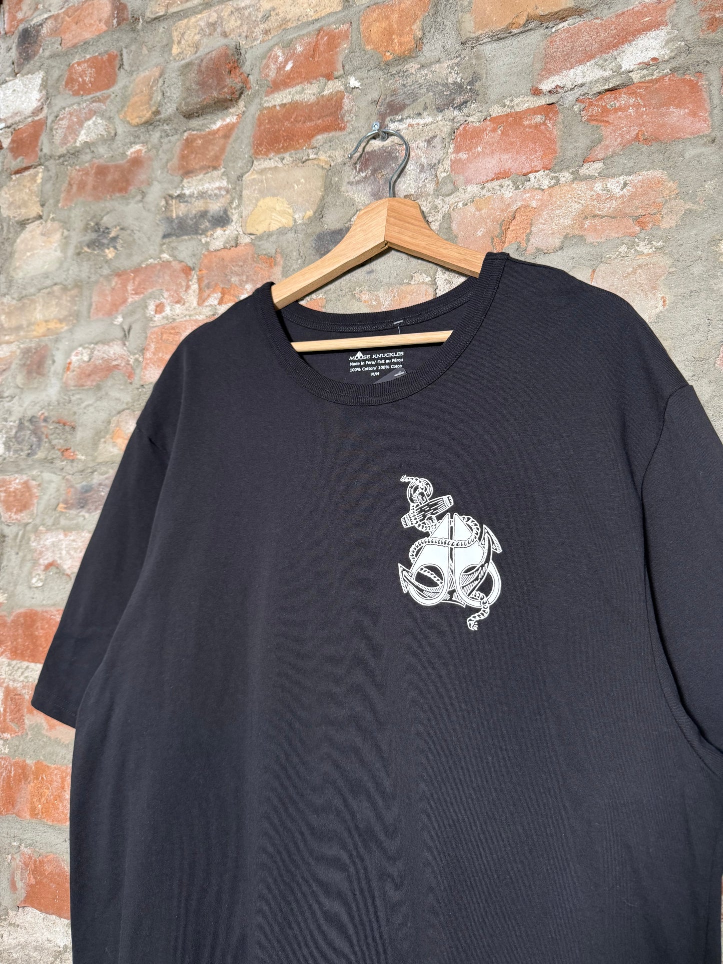 (M) Moose Knuckles Anchore Black T-Shirt
