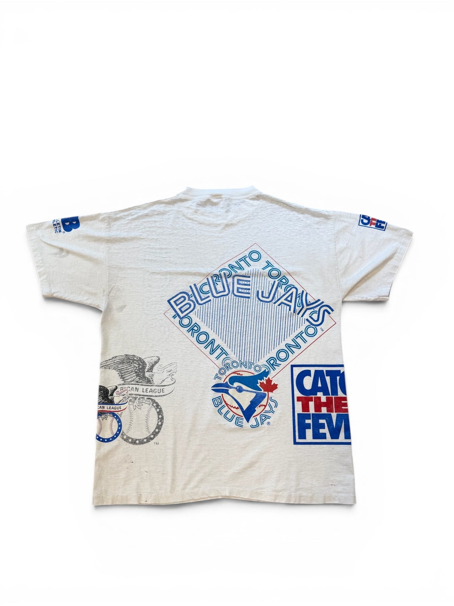 (XL) 1993 Toronto Blue Jays Bulletin Athletic All Over Print Shirt
