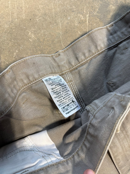 (36W) Vtg Carhartt Relaxed Work Shorts Grey