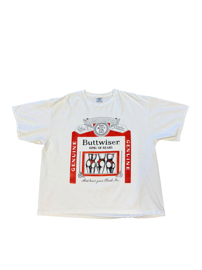 (XL) 90’s “Buttwiser” Parody Tee
