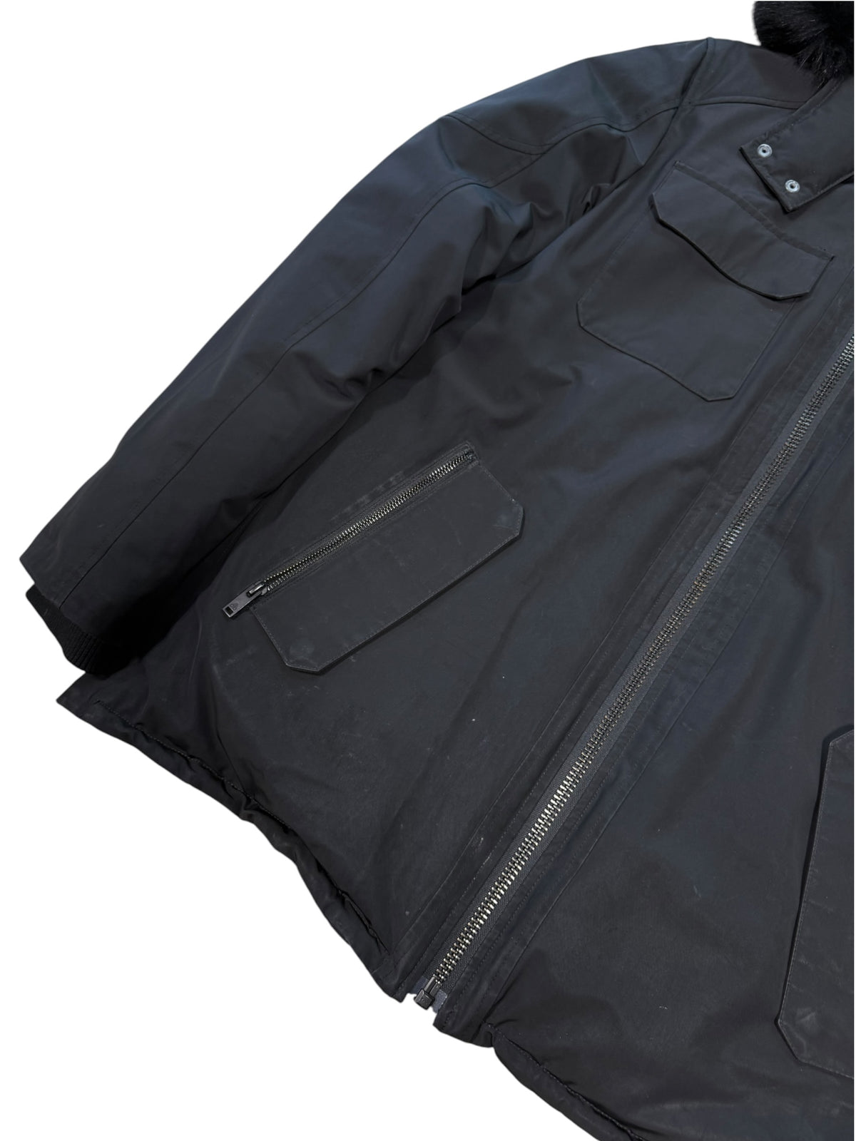 (XL) Moose Knuckles Black Parka Jacket