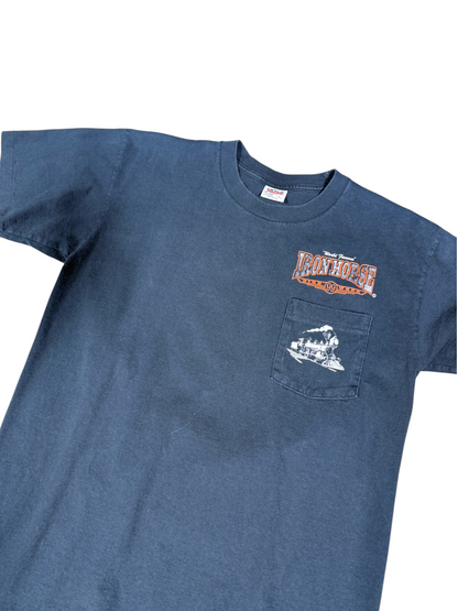 (L) 1999 Iron Horse Saloon Train Tee Black