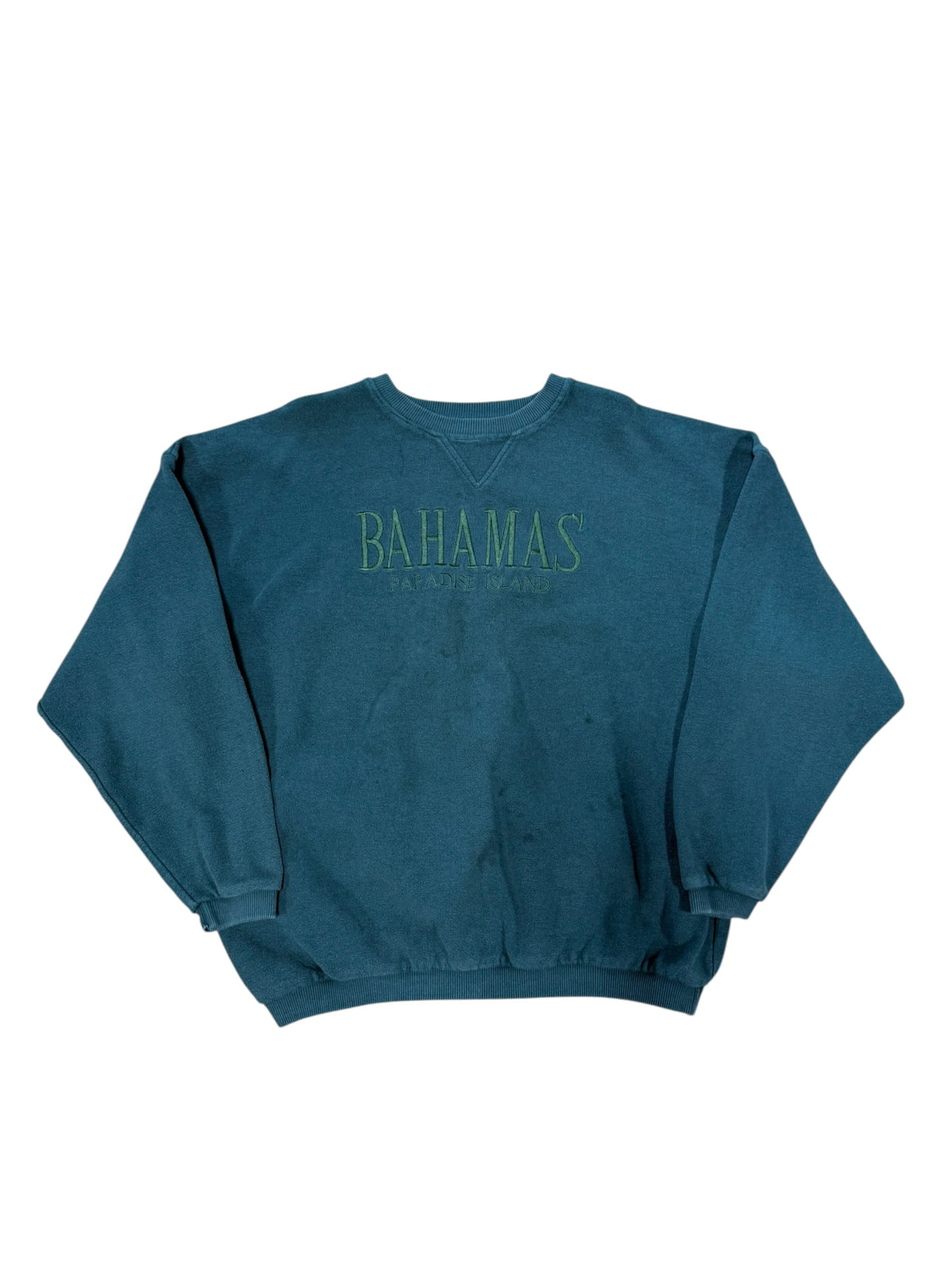 (XL) 90’s Bahamas Paradise Island Green Crewneck