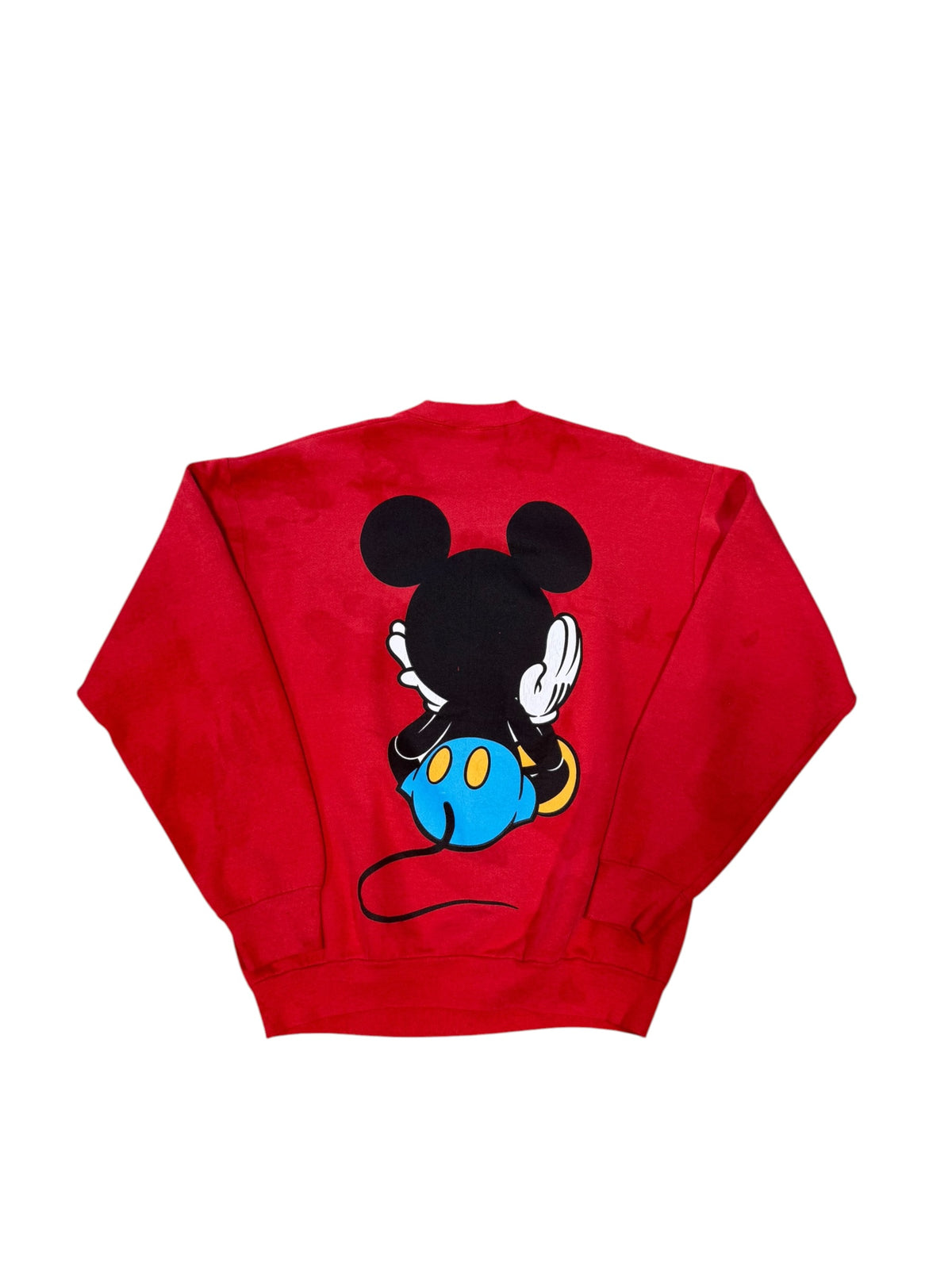 (L) 90’s Mickey Mouse Big Print Crewneck