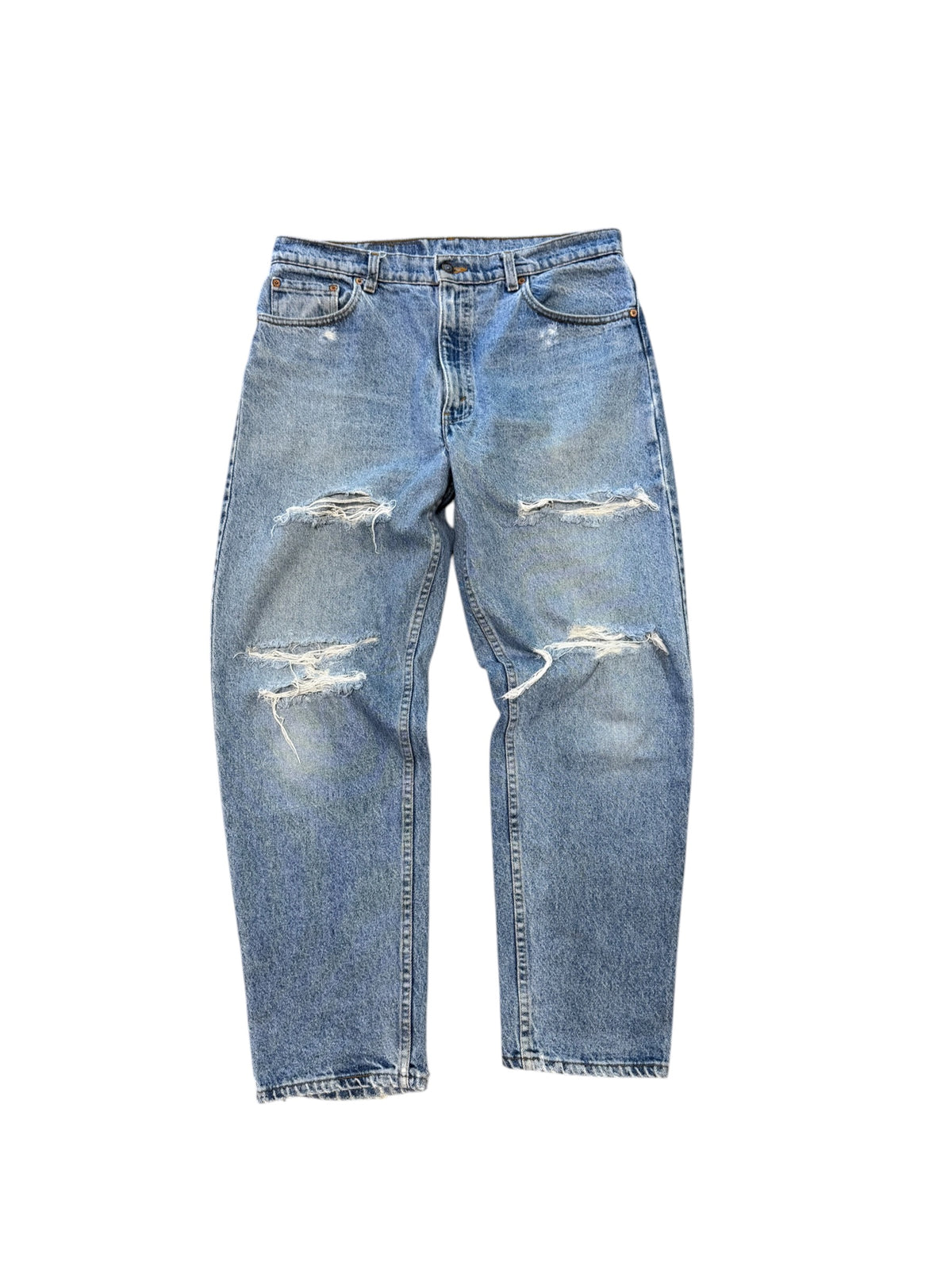 (36) Vintage Trashed Levi’s 550 Jeans