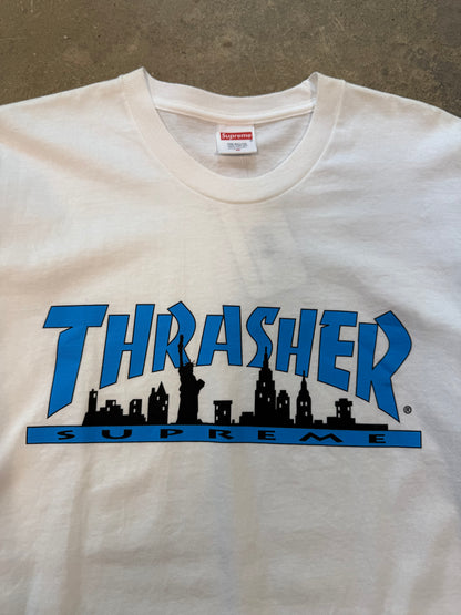 (M) Supreme Thrasher Skyline Tee White