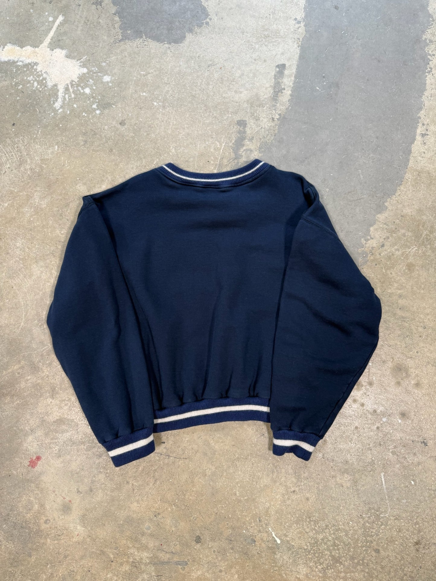 (XL) Bode New York Distressed Cropped Crewneck