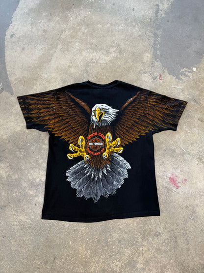 (L) Harley Davidson Eagle All Over Print Tee