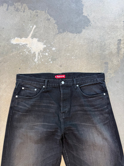 (38W) Supreme Distressed Loose Fit Selvedge Jean (SS26)