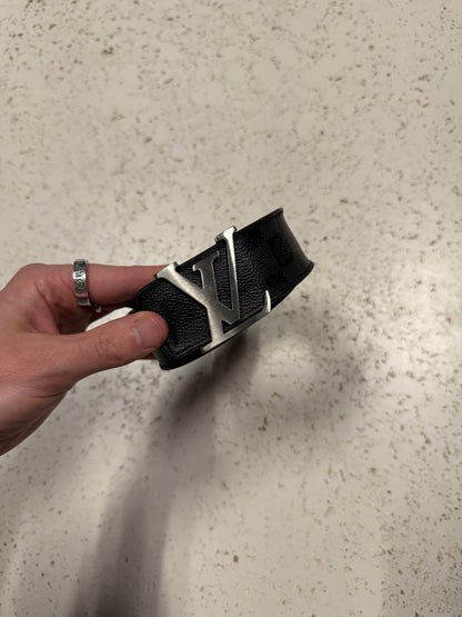 (36) Louis Vuitton Damier Graphite Print Belt