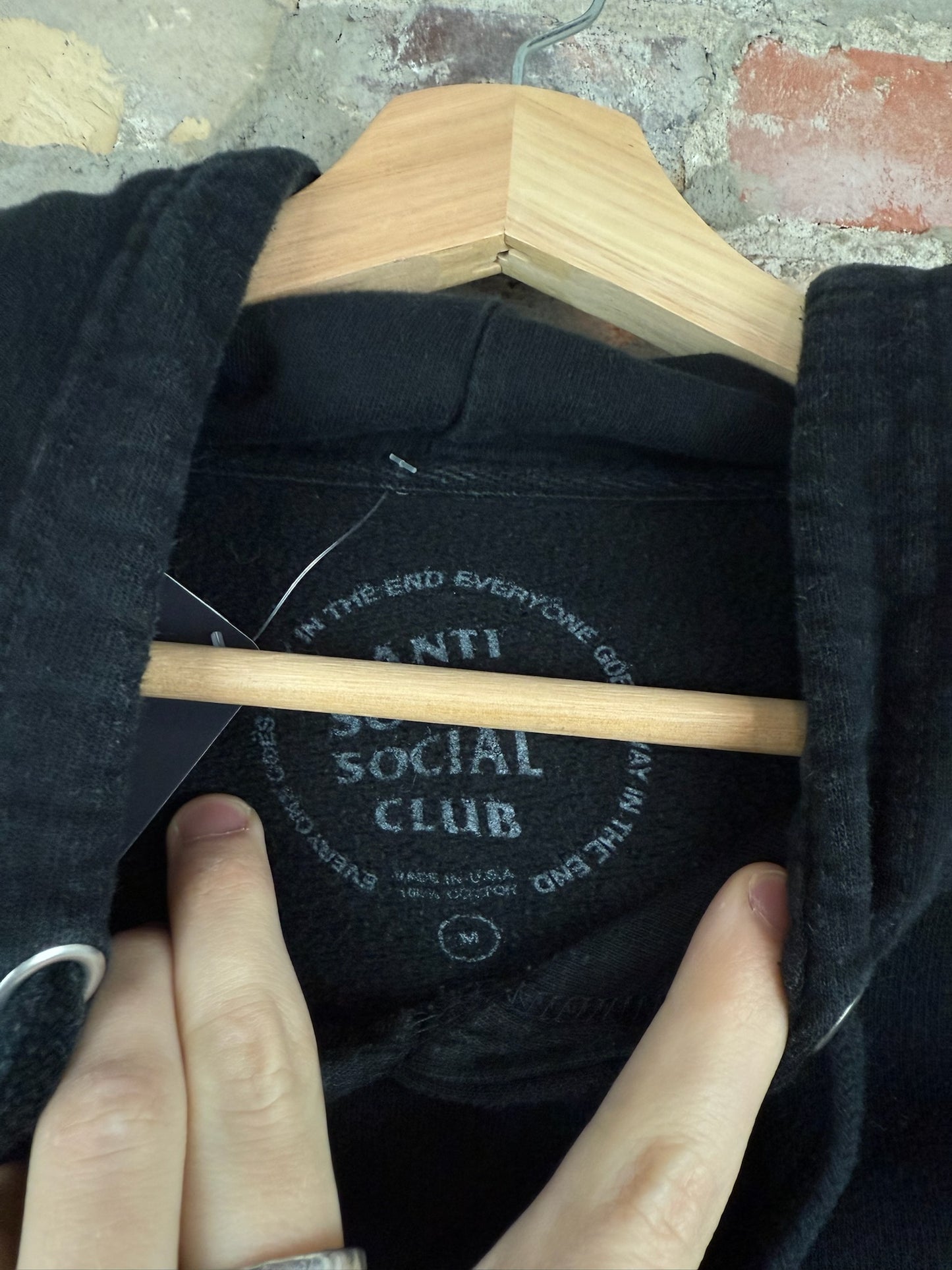 Anti Social Social Club Camo Graphic Hoodie Sz M