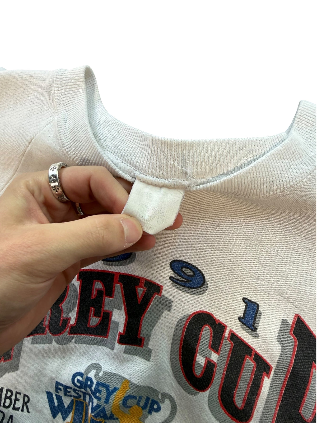 (L) 1991 Grey Cup Football CFL Crewneck