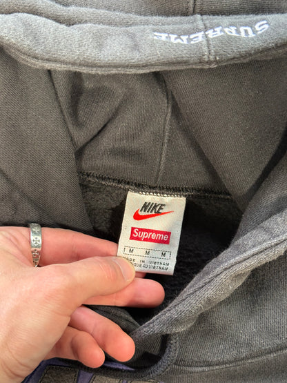 (M) Nike x Supreme Applique Black Hoodie