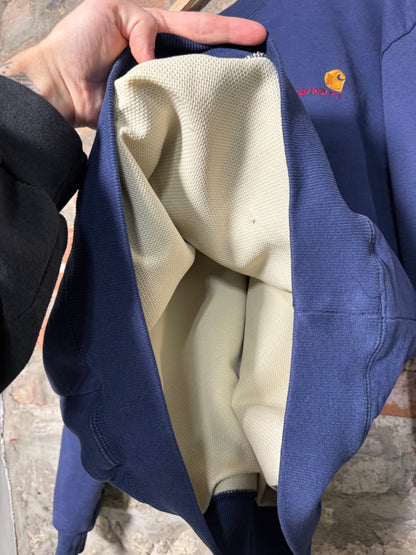 90’s Carhartt Double Lined Navy Crewneck Sz XL