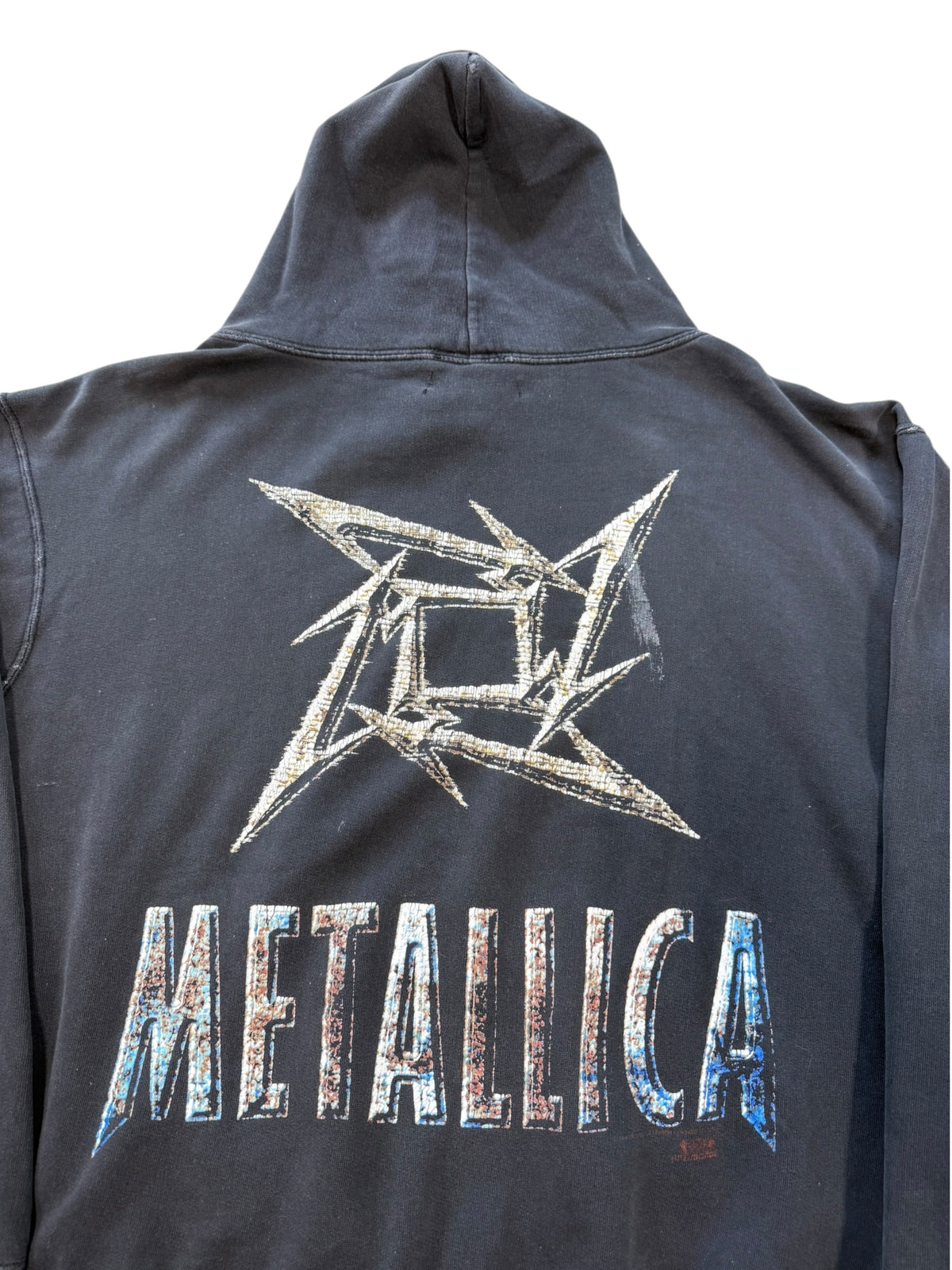 (XL) Vintage Metallica Ninja Star Trashed Hoodie