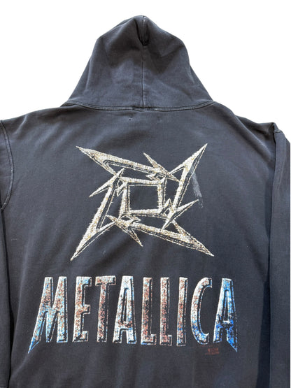 (XL) Vintage Metallica Ninja Star Trashed Hoodie