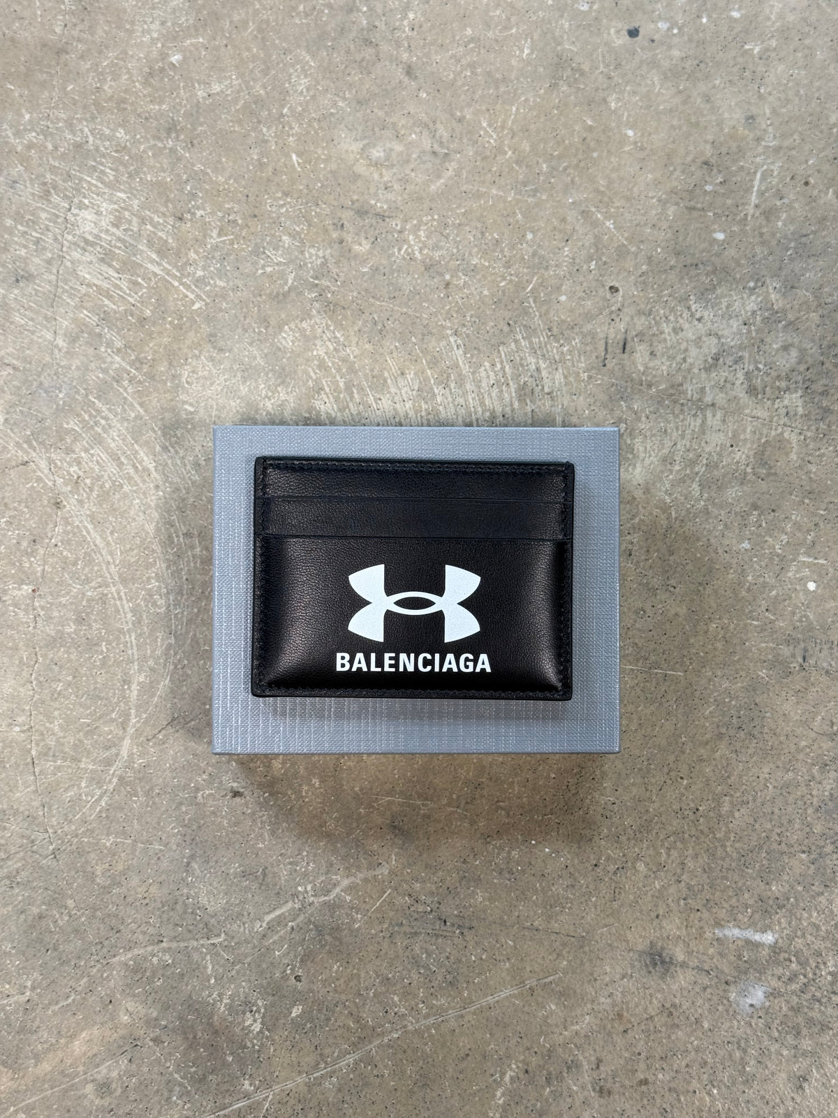 (OSFA) Balenciaga X Under Armour Lambskin Leather Cardholder