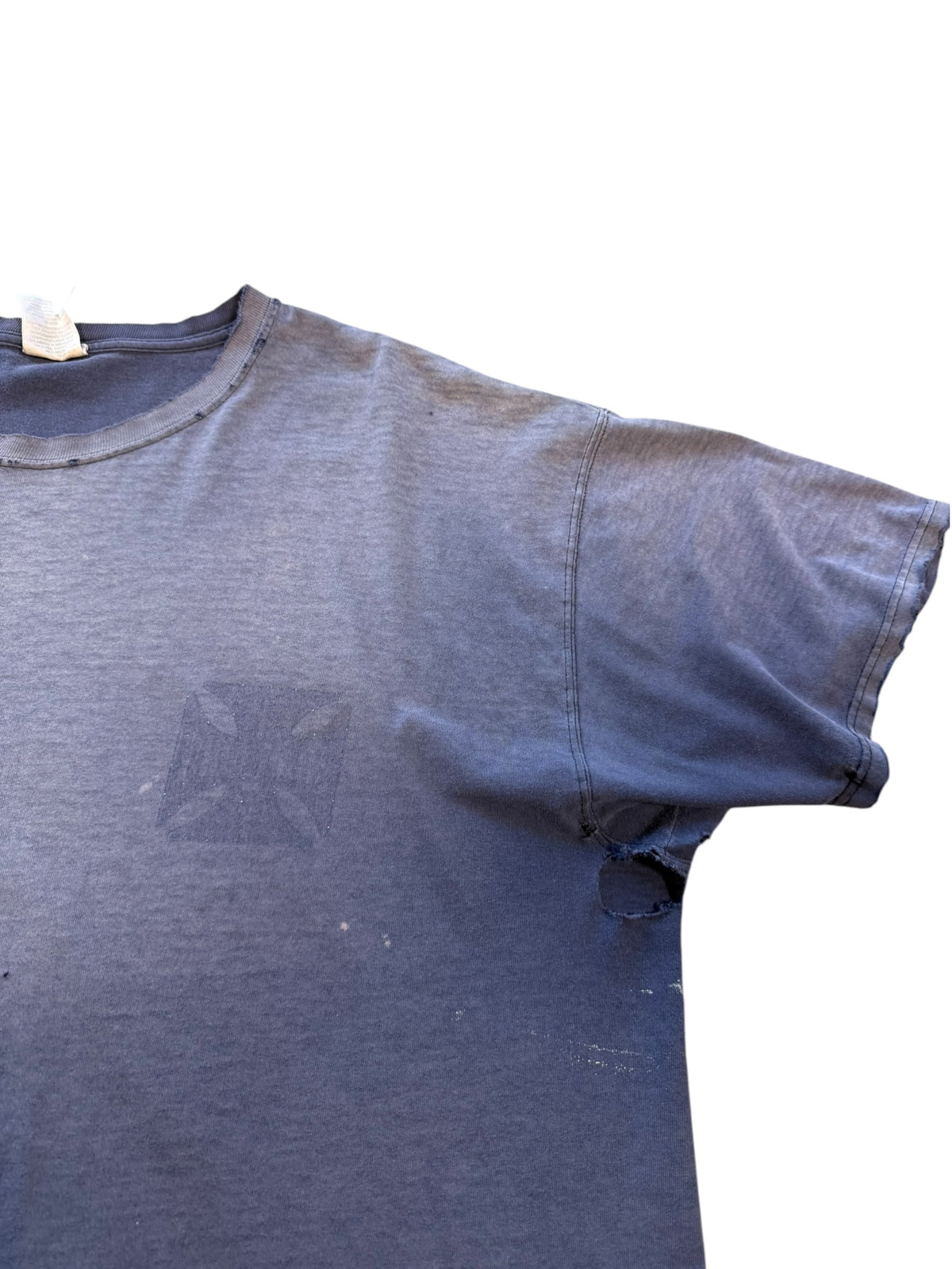 (XL) Vintage Trashed Choppers Navy Tee