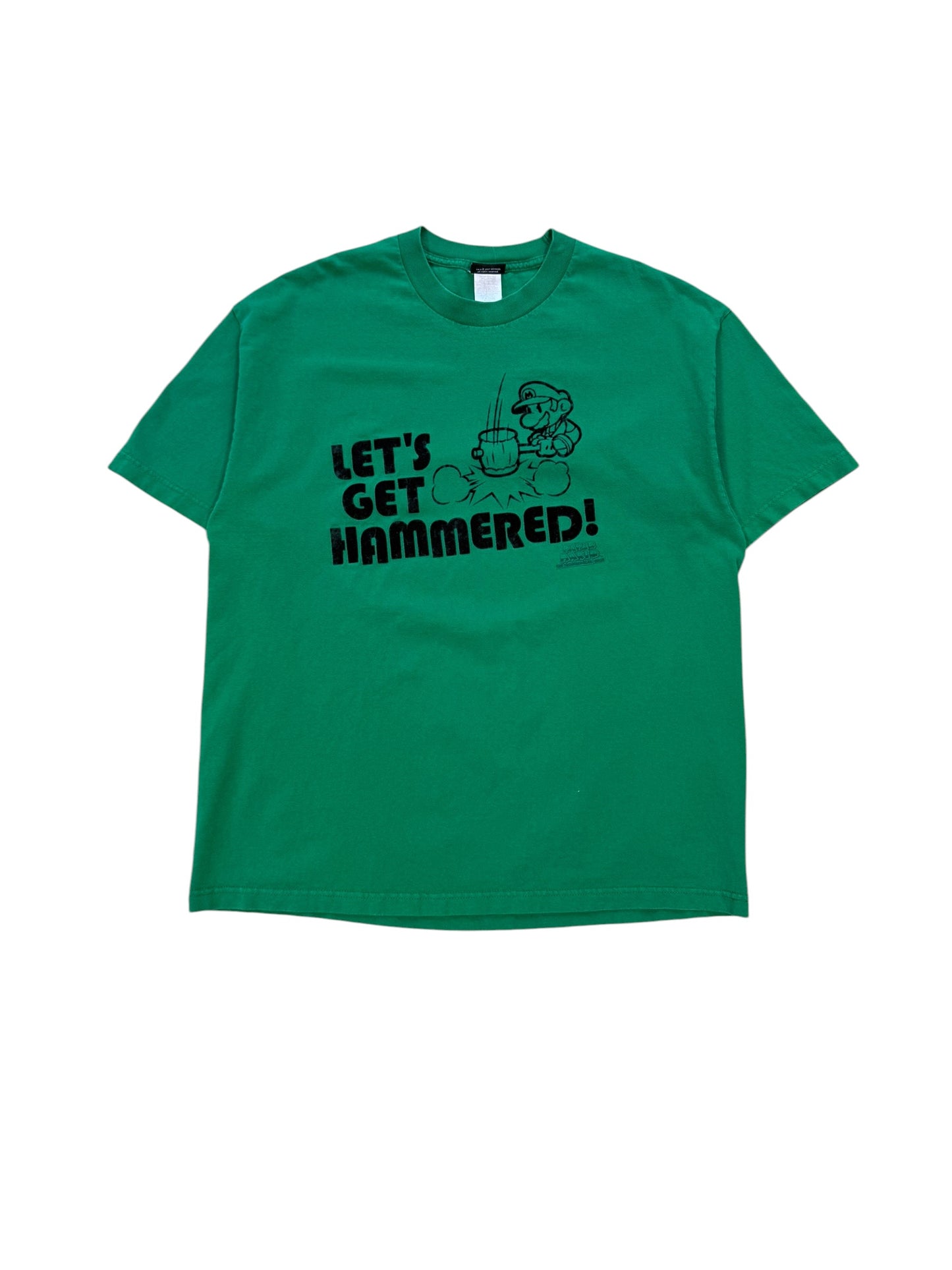 (XL) Vintage 2000s Paper Mario Let’s Get Hammered Tshirt