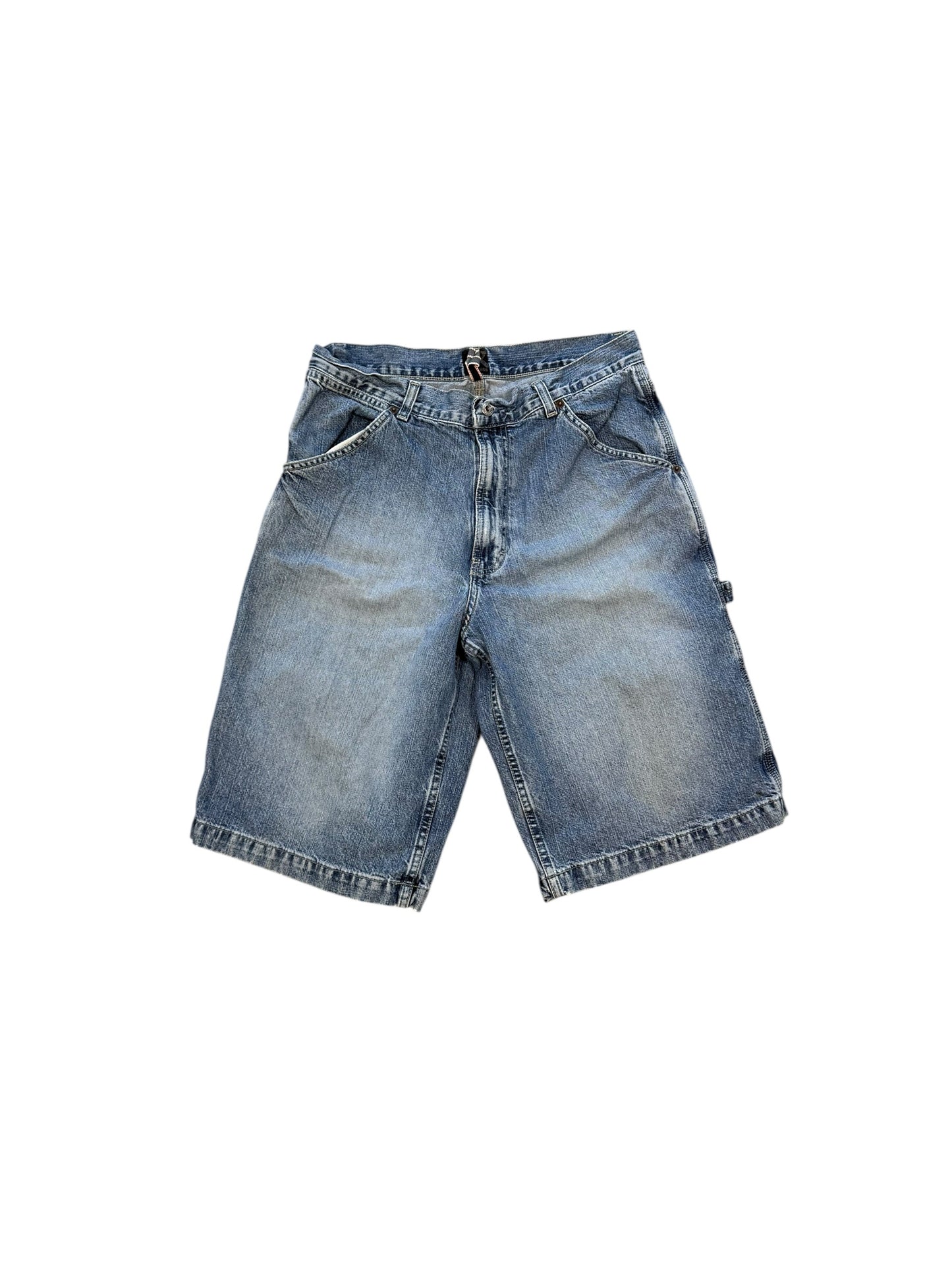 (33W) Vtg Badge Carpenter Jorts