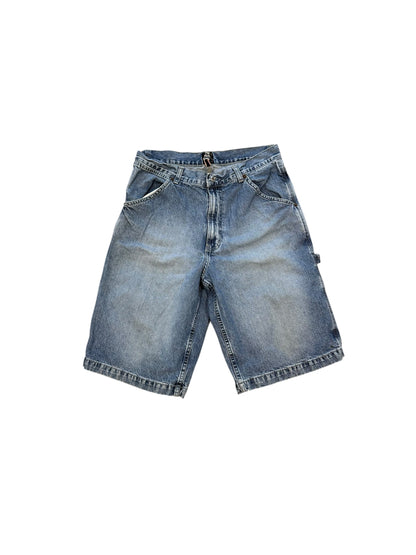 (33W) Vtg Badge Carpenter Jorts