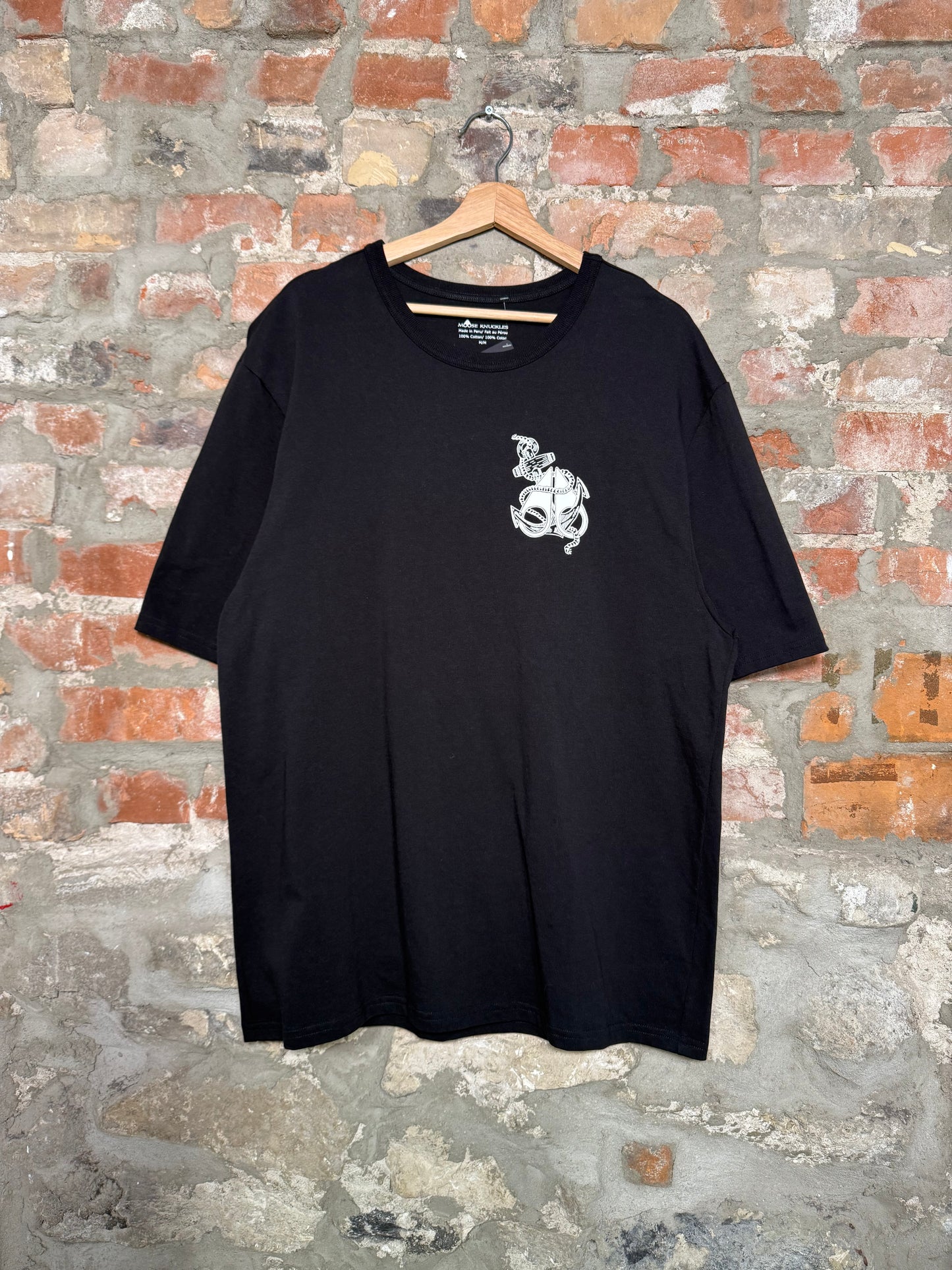 (M) Moose Knuckles Anchore Black T-Shirt