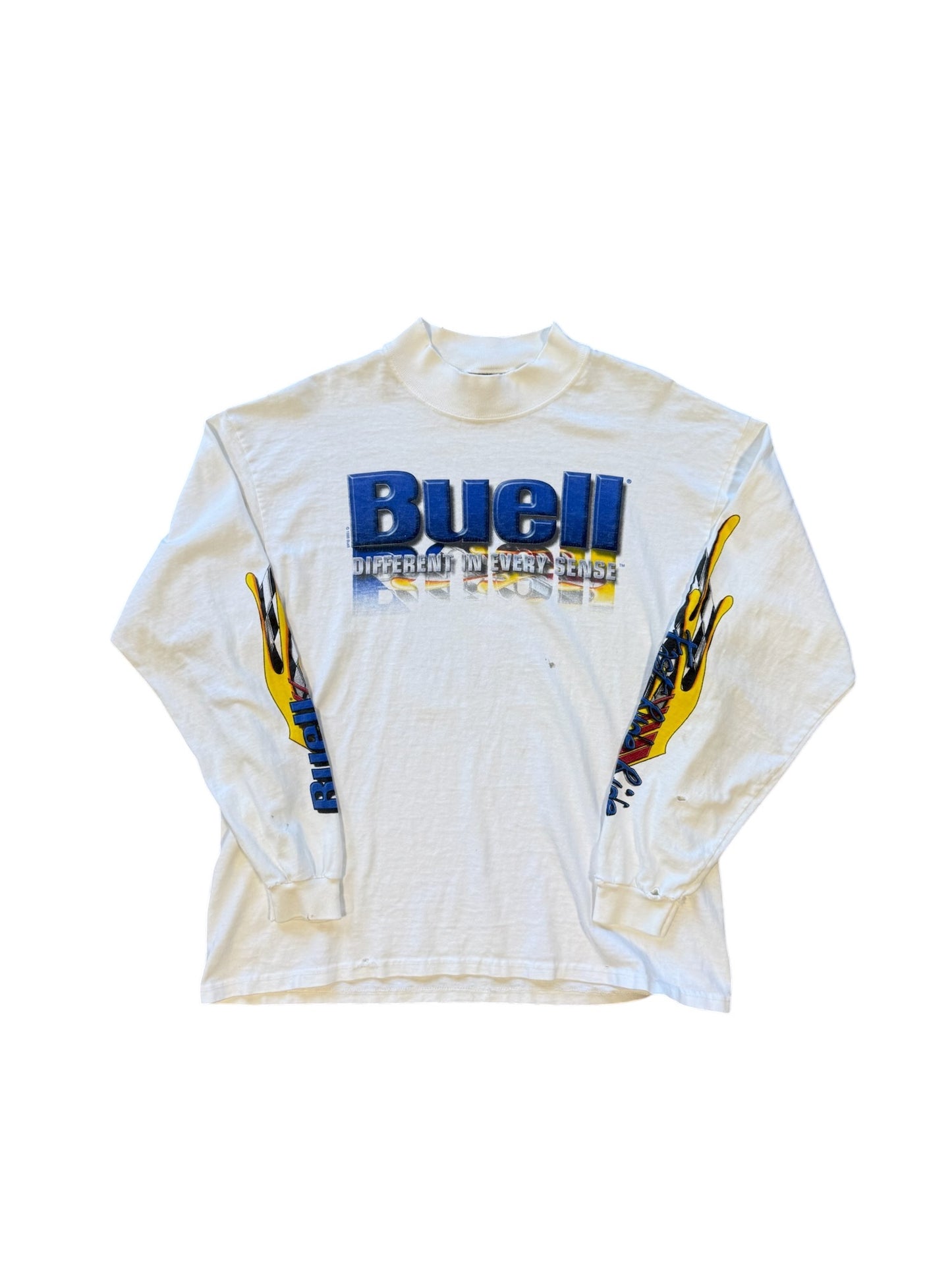 (L) 1998 Harley Davidson Buell Flame Long Sleeve