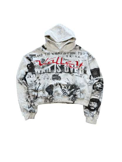 (L) Vale Mural Pullover Hoodie