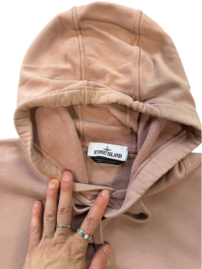 (L) Stone Island Pink Hoodie