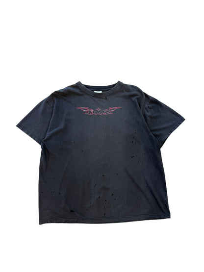 (XL) Vintage USA Choppers Tribal Thrashed Black Tee
