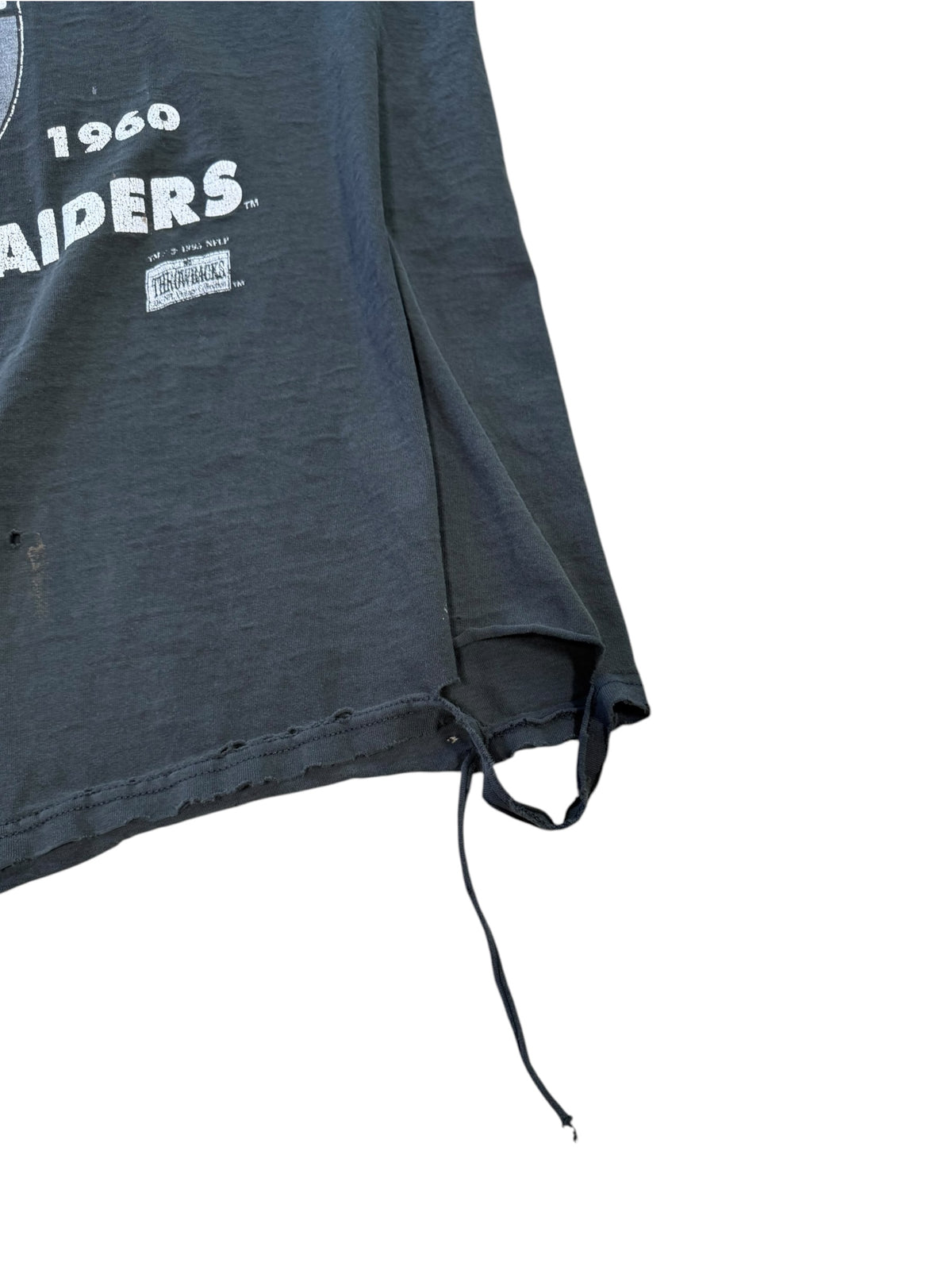 (XXL) Vintage Oakland Raiders Thrashed Black NFL Tee