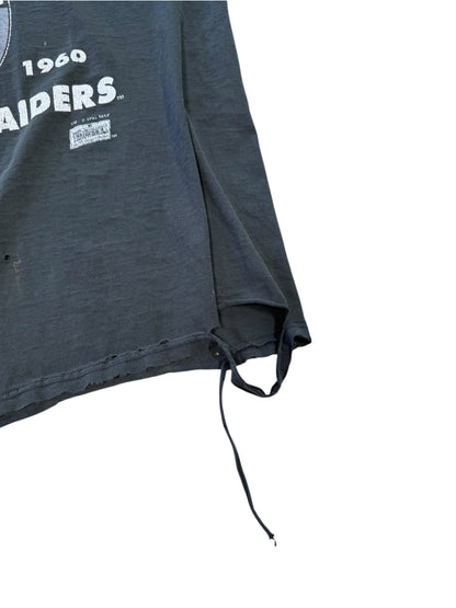 (XXL) Vintage Oakland Raiders Thrashed Black NFL Tee