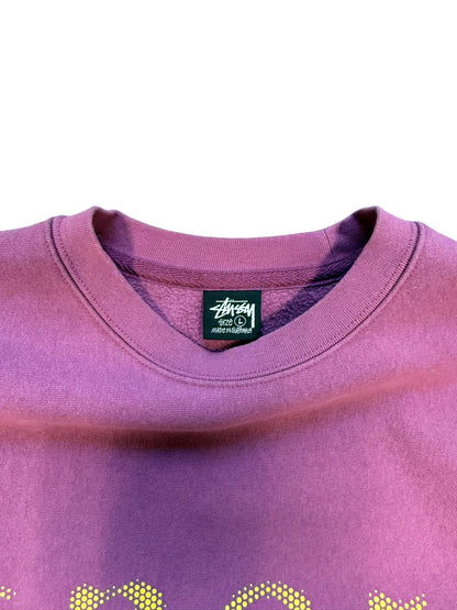 (L) Stussy Sport Spell Out Crewneck Sweater
